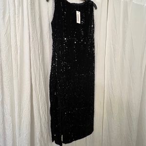 Black sequins dress